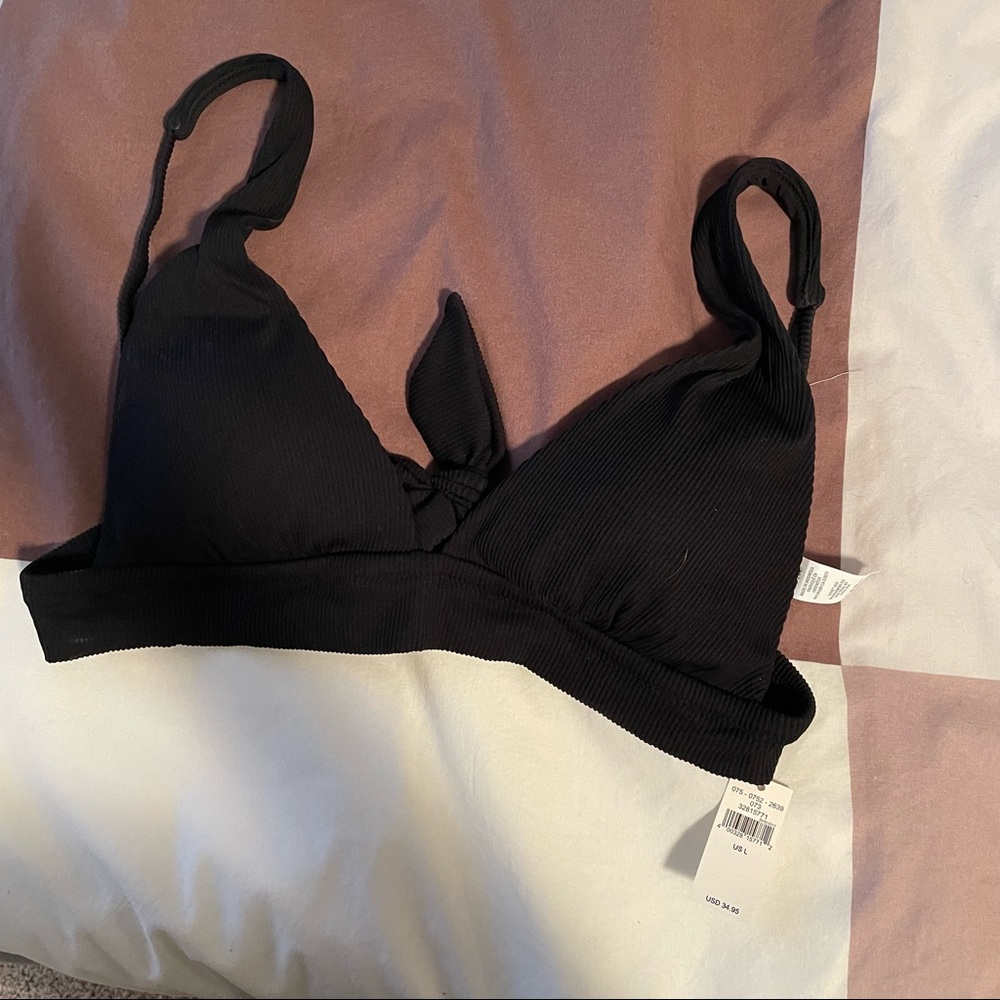 Aerie ribbed triangle bikini top